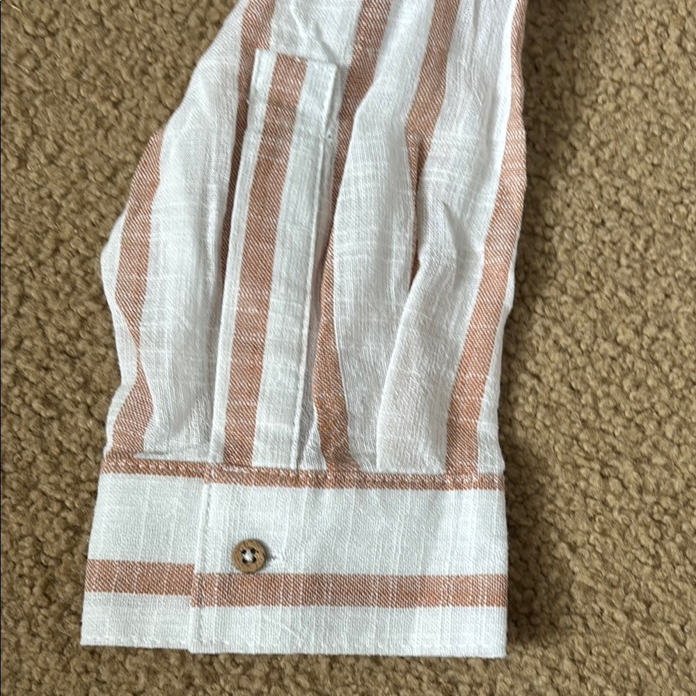 NWT Cotton-On Body White and Tan Striped Beach Cover Up Size XL - Picture 4 of 10